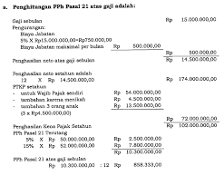 Rp 10.000.000/bulan atau rp 120.000.000/tahun; Petunjuk Dan Contoh Pph Pasal 21