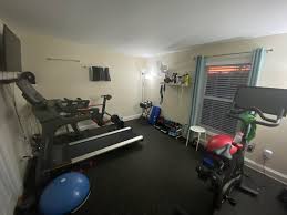 A complete overhaul of our garage to create a private training studio that is the perfect home gym. Upgraded The Pain Cave Triathlon