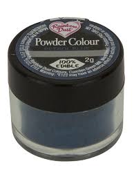 rainbow dust powder colour petrol blue