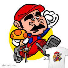 I had a hot water tank fail. Super Plumber Shirtoid