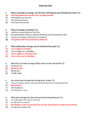 A lot of individuals admittedly had a hard t. A Christmas Carol Stave 5 Quiz And Answers Worksheet Teaching Resources