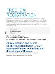 May 24, 2021 · registration. Free Idm Registration Microsoft Windows Windows 8 1