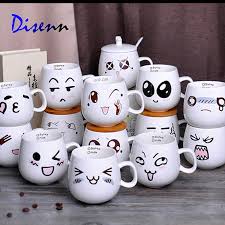 And 15 oz.) and are dishwasher and microwave safe! Creative Ceramic Cups Cute Cartoon Face Expression Water Container Lovers Coffee Mugs Travel Hot Selling Coffee Mug Creative Ceramic Cupscartoon Face Expression Aliexpress