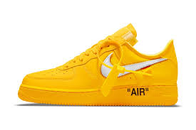 Air force one is the official air traffic control call sign for a united states air force aircraft carrying the president of the united states. Off White X Nike Air Force 1 Low University Gold Hypebeast