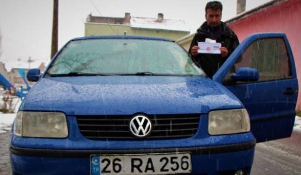 Evinde Duran Arabası Ankara'da Ceza Yedi