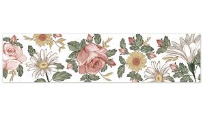 When your walls bloom, your entire home shines. Vintage Floral Collection Wallpaper Border