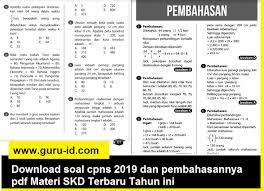 50 contoh prediksi soal cpns tes kompetensi dasar (skd) dan pembahasannya. Download Soal Cpns 2019 Dan Pembahasannya Pdf Materi Skd Terbaru Tahun Ini Biologizone