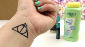 Diy Tattoo Harry Potter Heiligtumer Des Todes Symbol Temporares Tattoo Einfach Selber Machen Youtube