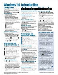 Download Pdf Windows 10 Introduction Quick Reference Guide Cheat Sheet Of Instructions Tips Shortcuts Laminated Cheat Sheets Computer Shortcuts Windows 10