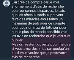 Résultat de recherche d'images pour "personnes disparues photos"