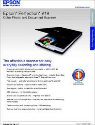Con questo software è possibile acquisire immagini a colori, in scala di grigi o in bianco e nero e ottenere risultati di qualità professionale. V19 Datasheet The Affordable Compact Epson Perfection V19 Offers