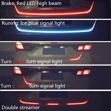 Car Vehicle Tail Light Lamp Strip Runningice Blue Brakered Reverse Backup Light Left Right Turn Signal Led Lighting Wish