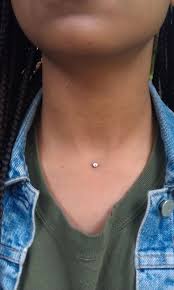 Getting A Dermal Piercing What You Should Know Neck Piercing Piercings Unique Dermal Piercing