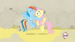 Rainbow Dash And Fluttershy Kiss My Little Pony Friendship Is Magic Know Your Meme
