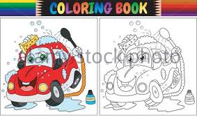 Download now (png format) this coloring page belongs to these categories: Car Wash Mascot Cartoon Isolated On White Bachground Vector Stock Vector Image Art Alamy