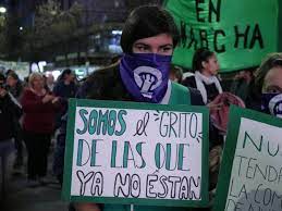 Ni una menos translates to not one woman less. A Cinco Anos Del Surgimiento De Ni Una Menos