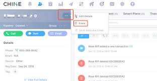 Submitted 10 months ago by keenimage. How To Delete Erase Leads Chime Support Chime Technologies Inc