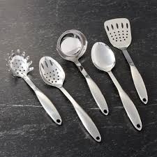 Stainless steel kitchens utensils set 8. Stainless Steel Utensils Crate And Barrel