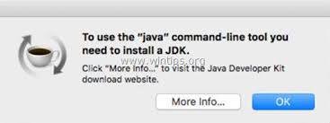 Fix To Use The Java Command Line Tool You Need To Install A Jdk Mac Os X Wintips Org Windows Tips How Tos