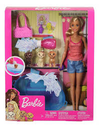 Glibbi pool party mit krümelmonster! Barbie Set Mit 3 Welpen Wanne Und Zubehor Mattel Futurartshop