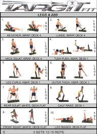 Workout Charts For The Targitfit Portable Gym
