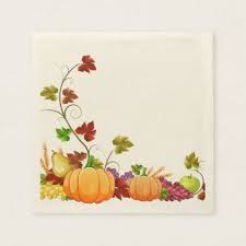 Autumn Harvest Napkins Zazzle Com Fall Harvest Napkins Custom Holiday Card