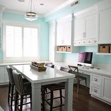 Whether on cabinets or walls, green is gorgeous in any shade and we've curated some of our favorites just for you. Craft Room Island Transitional Den Library Office Dunn Edwards Spearmint Sunny Side Up