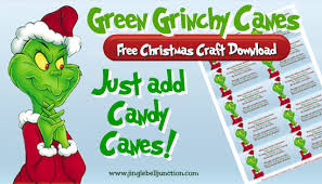Legend of a candy cane printable candy canes Green Grinchy Canes Updated Jinglebell Junction