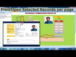 Microsoft Access Print Selected Records Display Single Record Per Page Youtube