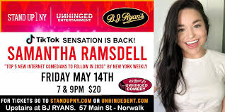 Samantha ramsdell of stamford, connecticut, has gone viral a handful of times thanks to her unique appearance, with her mouth gaping an incredible 2.56 inches. Unhinged Comedy Presents Samantha Ramsdell Bj Ryan S Magnolia Room Norwalk 14 May 2021