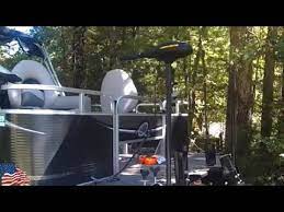 The mount is 28 inches long and provides a full range of motion and no. Installing A Trolling Motor On A Qwest Pontoon Boat Part 1 Youtube