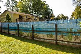 Check spelling or type a new query. Beach Scene Mural On Fence Beach Style Landscape New York By Cny Murals Houzz