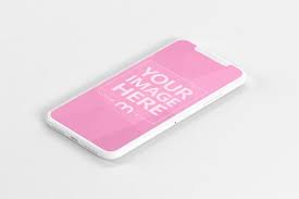 Download Wanna Play With Clay Here S An Isometric 3d Mockup Template Featuring A Minimal Clay Iphone Xs Screen An Isometric View Of Iphone Iphone Mockup White Iphone