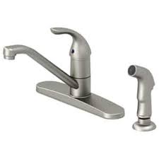 Single lever bathroom faucet in white is the perfect complement to today's modern home. Pfxcm1m207bn Proflo Kitchen Faucet 1 5 Gpm 4 Hole Deckmount Kitchen Sink Faucet With Single Handle In Brushed Nickel