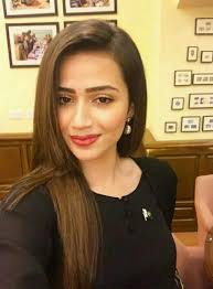 Sana Javed in Black