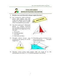 Soal Pembahasan Bangun Ruang Sisi Datar Kls 8