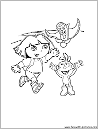 Free dora the explorer coloring pages for you to color online, or print out and use crayons, markers, and paints. Dora The Explorer Coloring Pages Free Printable Colouring Pages For Kids To Print And Color In