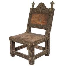 Vintage African Ashanti Kings Chair Throne King Chair Studded Chair Chair