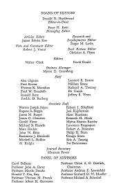 BOARD OF EDITORS Donald R. Harkleroad Editor-in-Chief Peter H. Reid  Managing Editor Articles Editor James Edwin Kee Note and Com