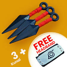 The kunai throwing blades are amazingly similar to weapons seen in the popular anime series. Naruto Kunai Throwing Knife Weapon Toy Cosplay Shuriken Headband Anime Ninja Set Ebay