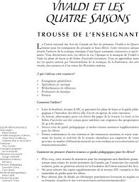 Affichez tous les services de. Vivaldi Quatre Saisons Et Les Directeur Musical Orchestre Du Centre National Des Arts Du Canada Pdf Telechargement Gratuit