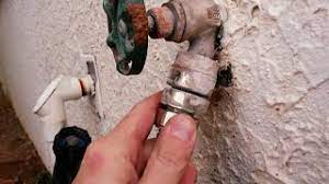 This valve drains when closed to prevent freezing. Eliminate Fix Your Hose Bib Anti Siphon Valve Or Vacuum Breaker Spigot Once For All Spigotmaster Youtube