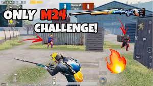 1 Vs 2 Only M24 Challenge Pubg Mobile Challenges Mobile Robber