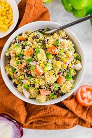 It's got a ton of texture going on and a . Southwest Quinoa Salad With Black Beans And Corn Gluten Free