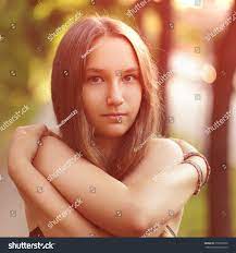 Close Portrait Teen Girl Naked Shoulders Stock Photo 255028765 |  Shutterstock