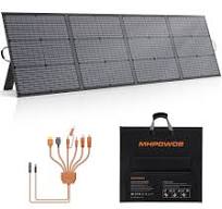 Portable Solar Panel 220W 40V Monocrystalline Foldable Solar Panels Charger  Power Backup, IP67 Waterproof Durable for Power Station RV Camping Off ...