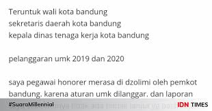 Gaji Dibayar Tak Sesuai Tenaga Honorer Laporkan Wali Kota Bandung Idn Times Kami memperjuangkan agar gaji guru honorer tidak diambil dari dana bos, tetapi dari dana alokasi umum (dau), sama dengan guru pns (pegawai negeri sipil,red) lainnya. gaji dibayar tak sesuai tenaga honorer