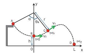Launch from the ground (initial height = 0) to find the formula for the range of the projectile, let's start from the equation of motion. Numerical Model Of The Tarzan Swing Jump Wired