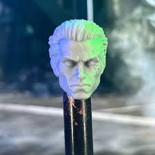 Silent Master Unmasked Exclusive Custom 3D Printed Head Sculpt (unfinished,  Made to Order)