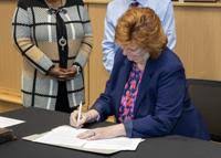 Onslow school board members take oath of office